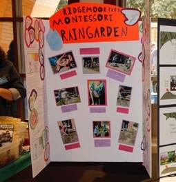 Ridgemoor Montessori poster on table